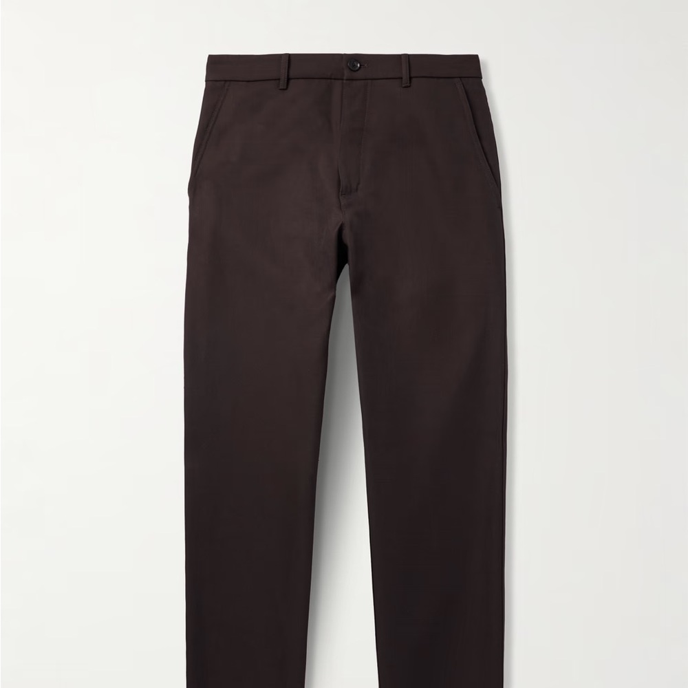 Loro Piana US Size 4, IT 40 Cotton Brown Straight Leg Pants